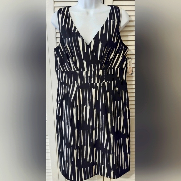 Jessica Howard Dresses & Skirts - NWT Jessica Howard Sleeveless Dress, Lined Bodice, size 12 Black & White